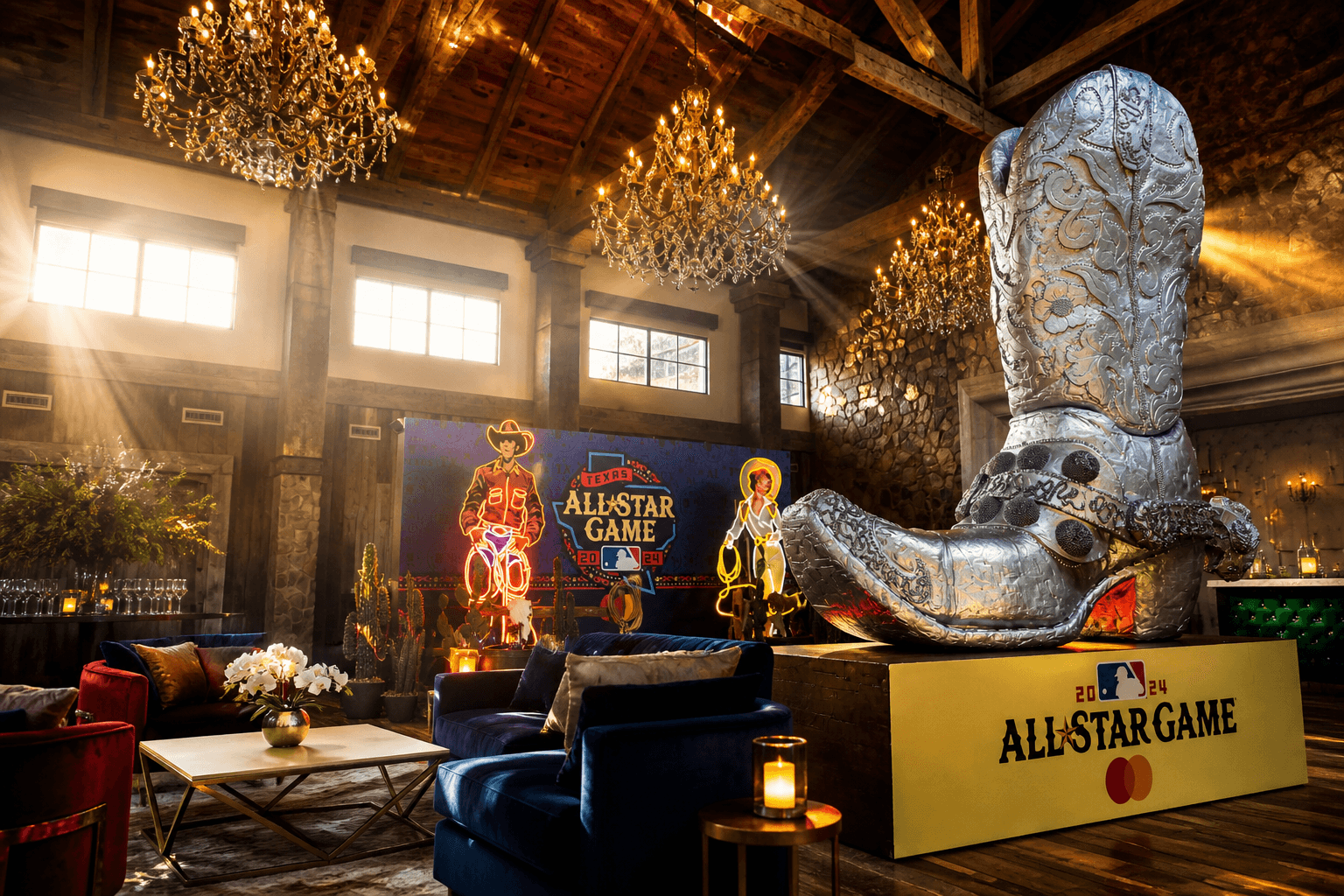 MLB branded lounge — Tom Bercu Presents